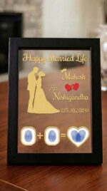 Customized Couple Thumbprint Acrylic Frame - Image 2