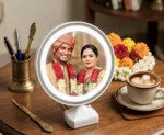Magic Mirror with Photo Frame Round Shape