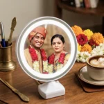 Magic Mirror with Photo Frame Round Shape