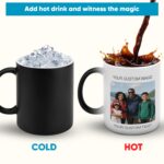 Personalized Black Ceramic Magic Mug - Image 3