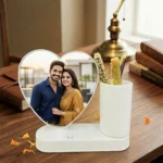 Heart Shape Magic Mirror with Pen Stand