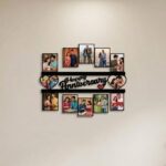 Customized Happy Anniversary MDF Photo Collage Frame