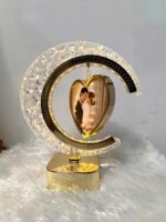 LED Crystal Half Moon Lamp Heart Shape - Image 5