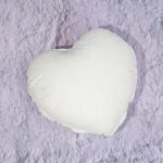 Customized Heart Shape Fur Cushion (Red Colour) - Image 3