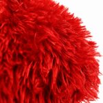 Customized Heart Shape Fur Cushion (Red Colour) - Image 4