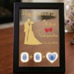 Customized Couple Thumbprint Acrylic Frame