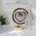 LED Crystal Half Moon Lamp Heart Shape - Image 4