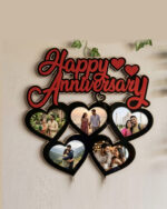 Personalized "Happy Anniversary" Wooden Photo Frame