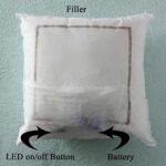 Square Shape Customized LED Photo Cushion - Image 4