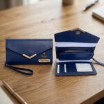 Customized Ladies Clutch Wallet (Nevy Blue) - Image 2