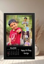 Personalized Birthday Calendar Photo Frame (1+4 Image)