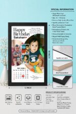 Personalized Birthday Calendar Photo Frame - Image 2