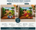 Personalized Chhota Bheem Photo Cushion - Image 5