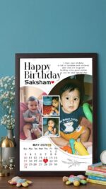 Personalized Birthday Calendar Photo Frame
